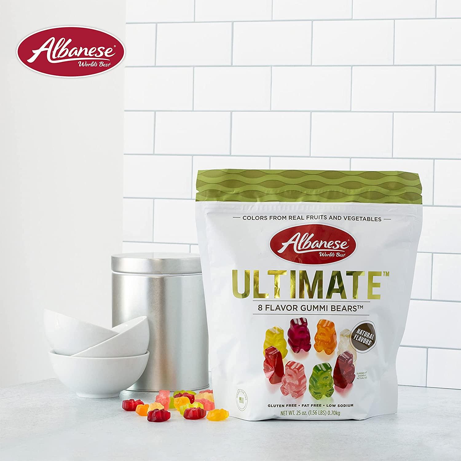 Albanese World's Best Ultimate 8 Flavor Gummi Bears, 25 Ounce Bag
