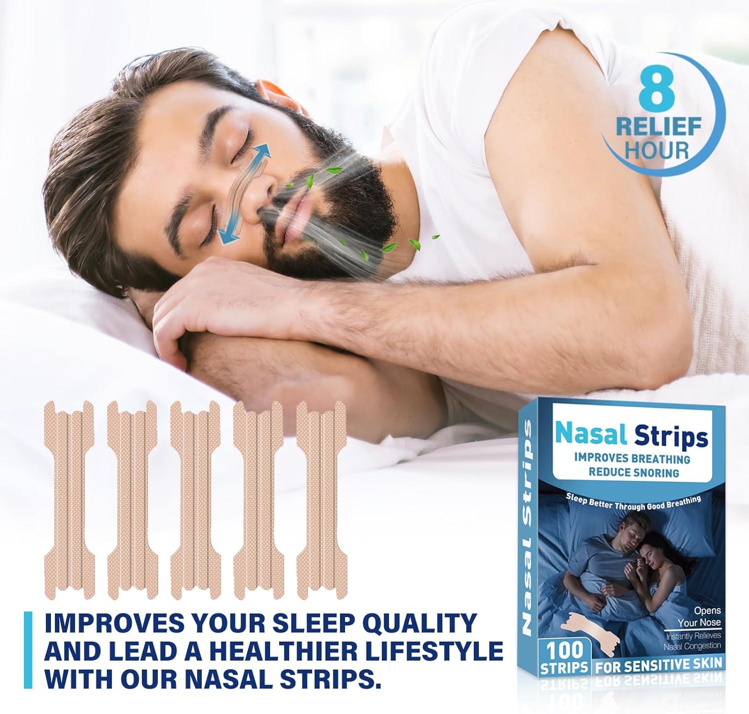 iTecFreely Nasal Strips Advanced Snoring Solution for Improved Sleep