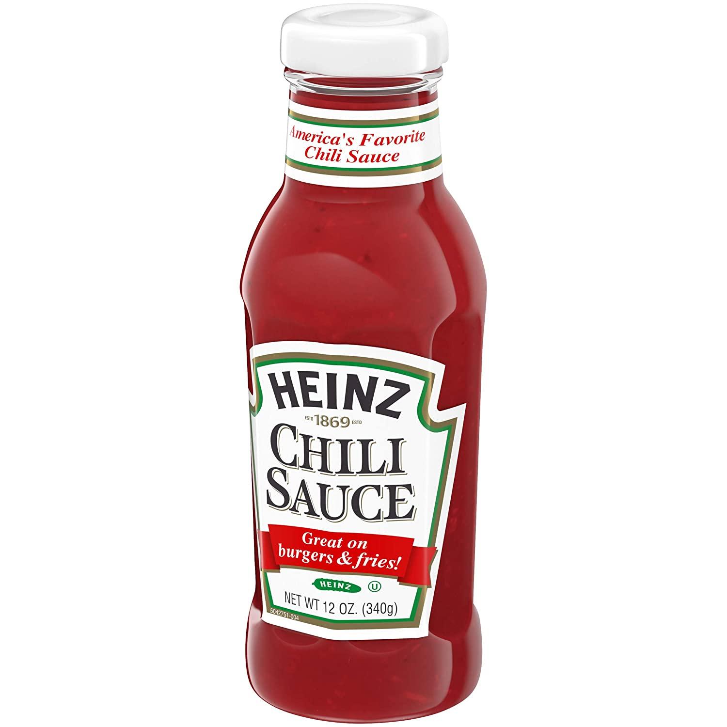 Heinz Chili Sauce (12 oz) - Authentic Spicy Condiment
