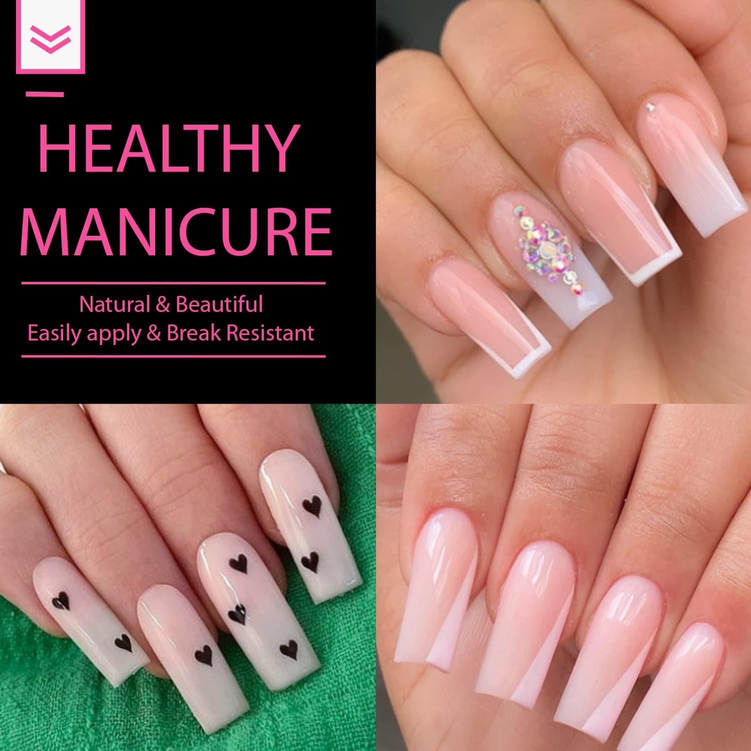 Soft square French tip nails. Acrylic nails. | White tip acrylic nails,  French tip acrylic nails, French tip nails
