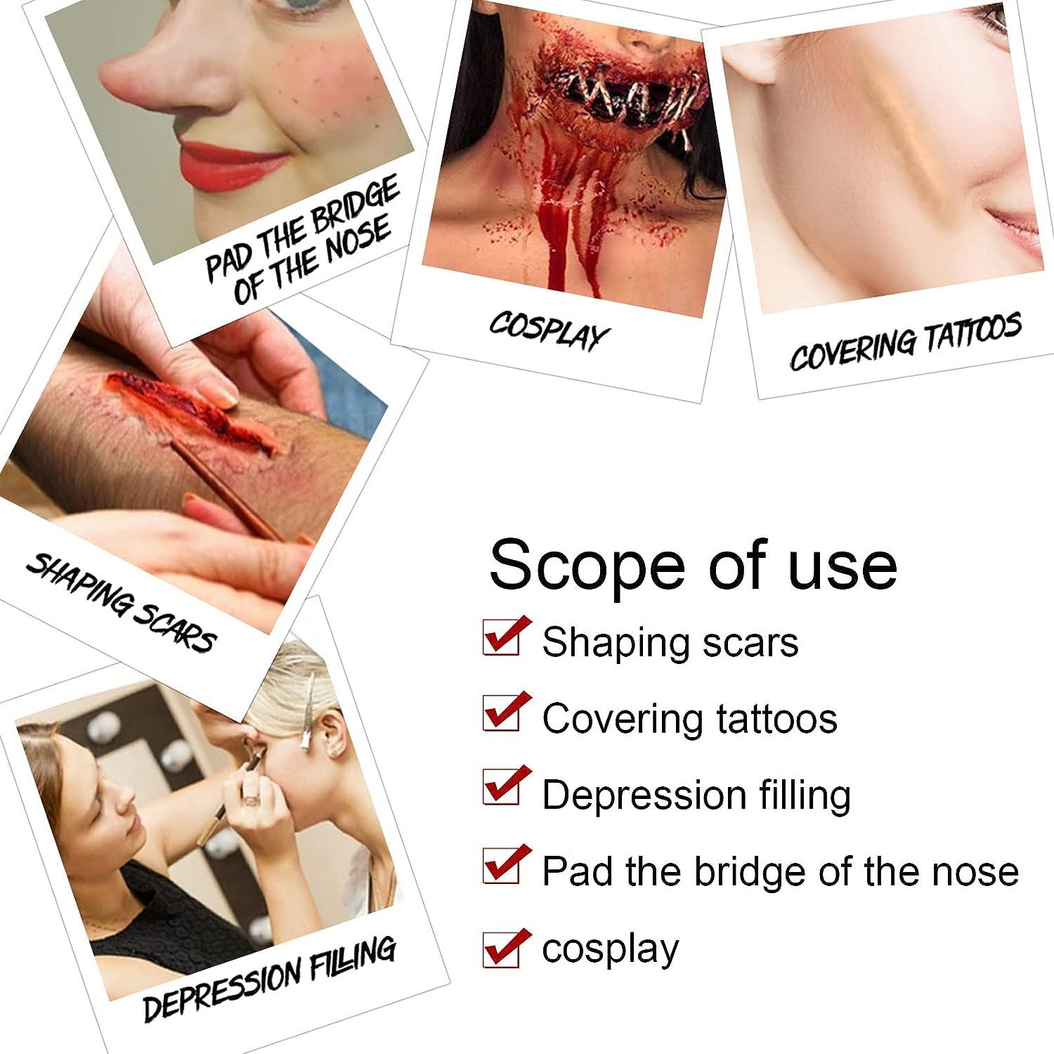 Scar Wax Professional Grade Easy to Use Fake scars for Realistic Special  Effects Makeup Halloween Parties TV Shows