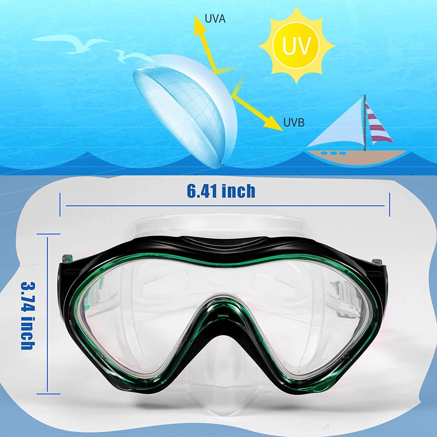 Kids Swim Mask with Nose Cover Snorkel Diving Mask for Scuba