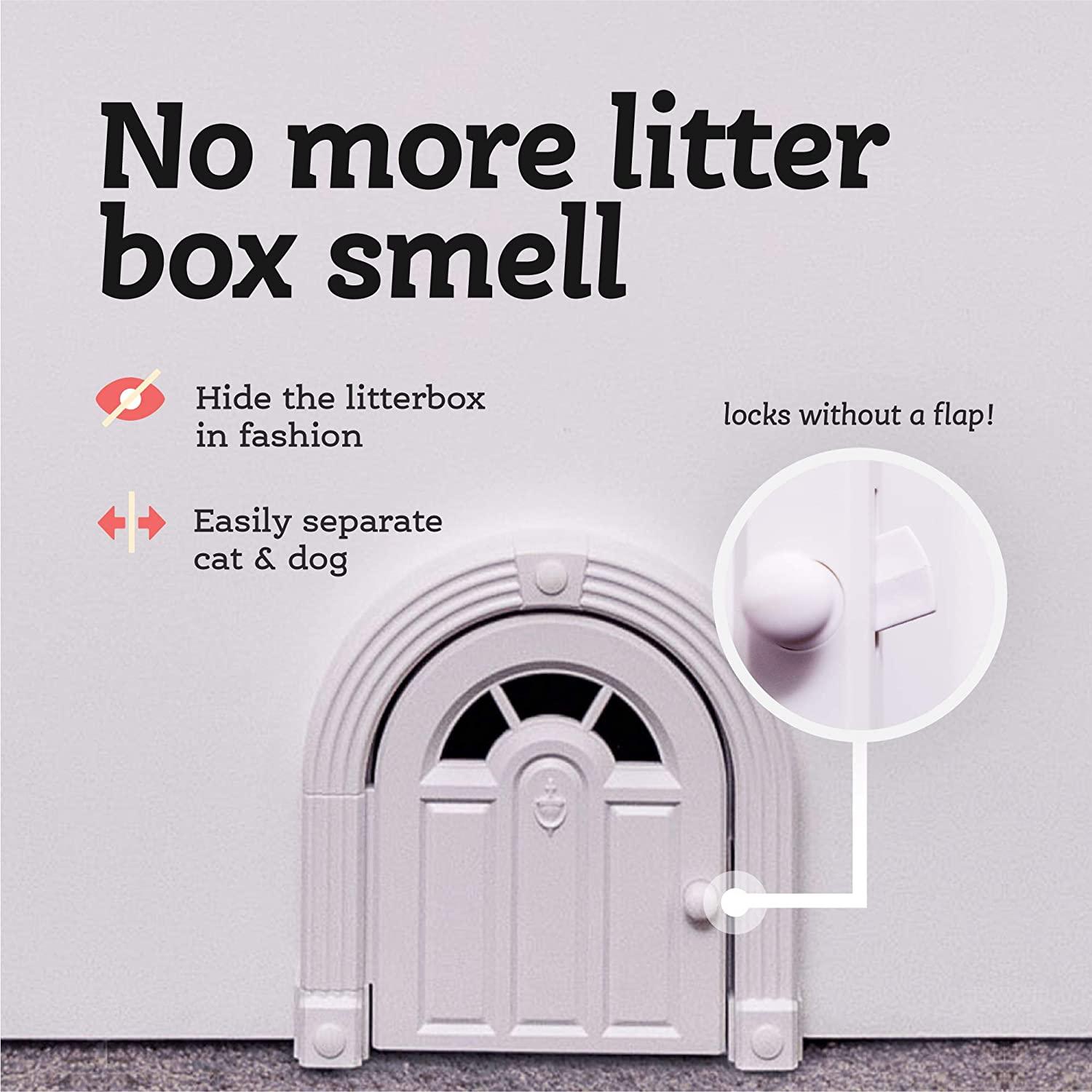 Interior Cat Door NoFlap Design for Easy DIY Setup Secure