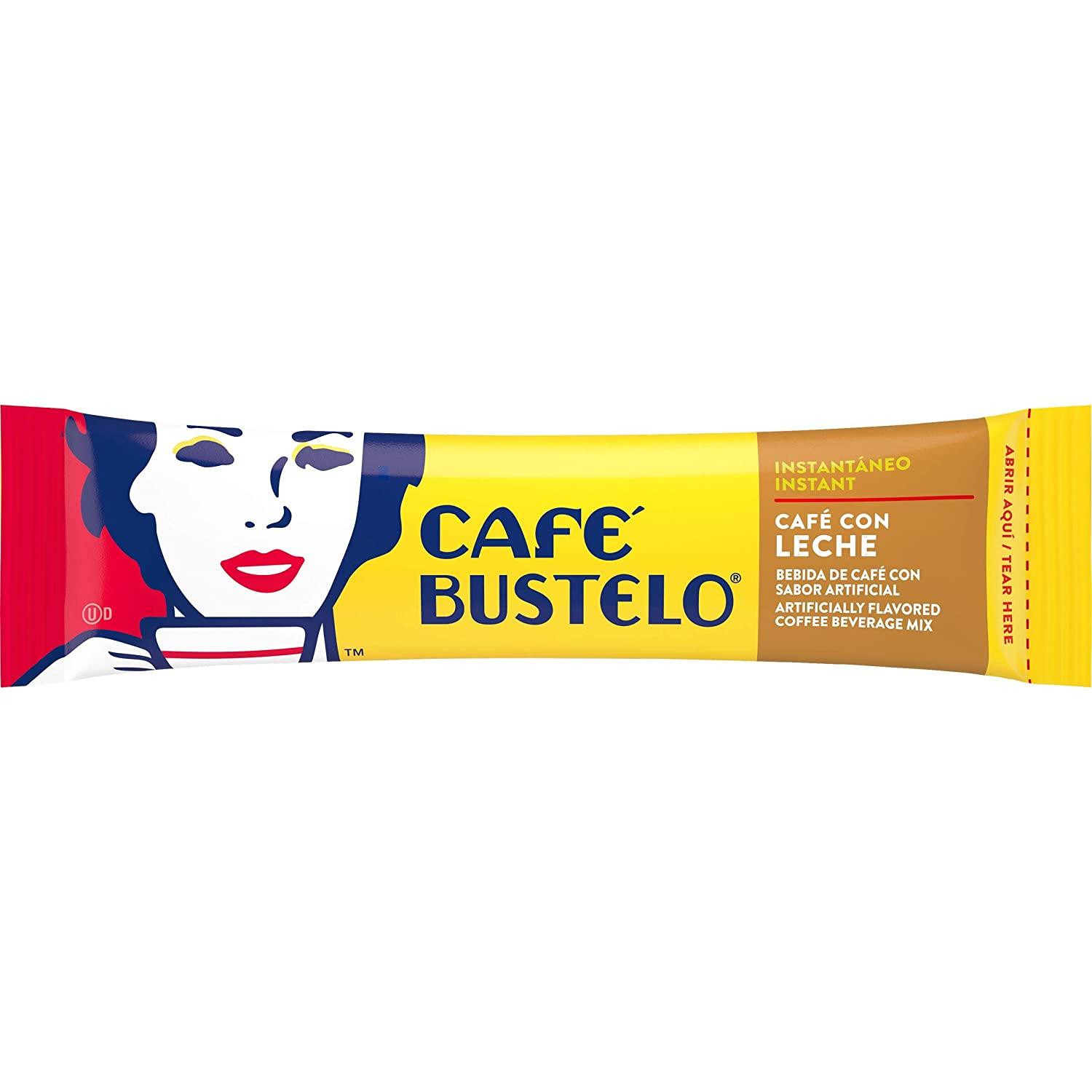 Cafe Bustelo Instant Coffee Cafe Con Leche 5 Packets (0.59 oz Each