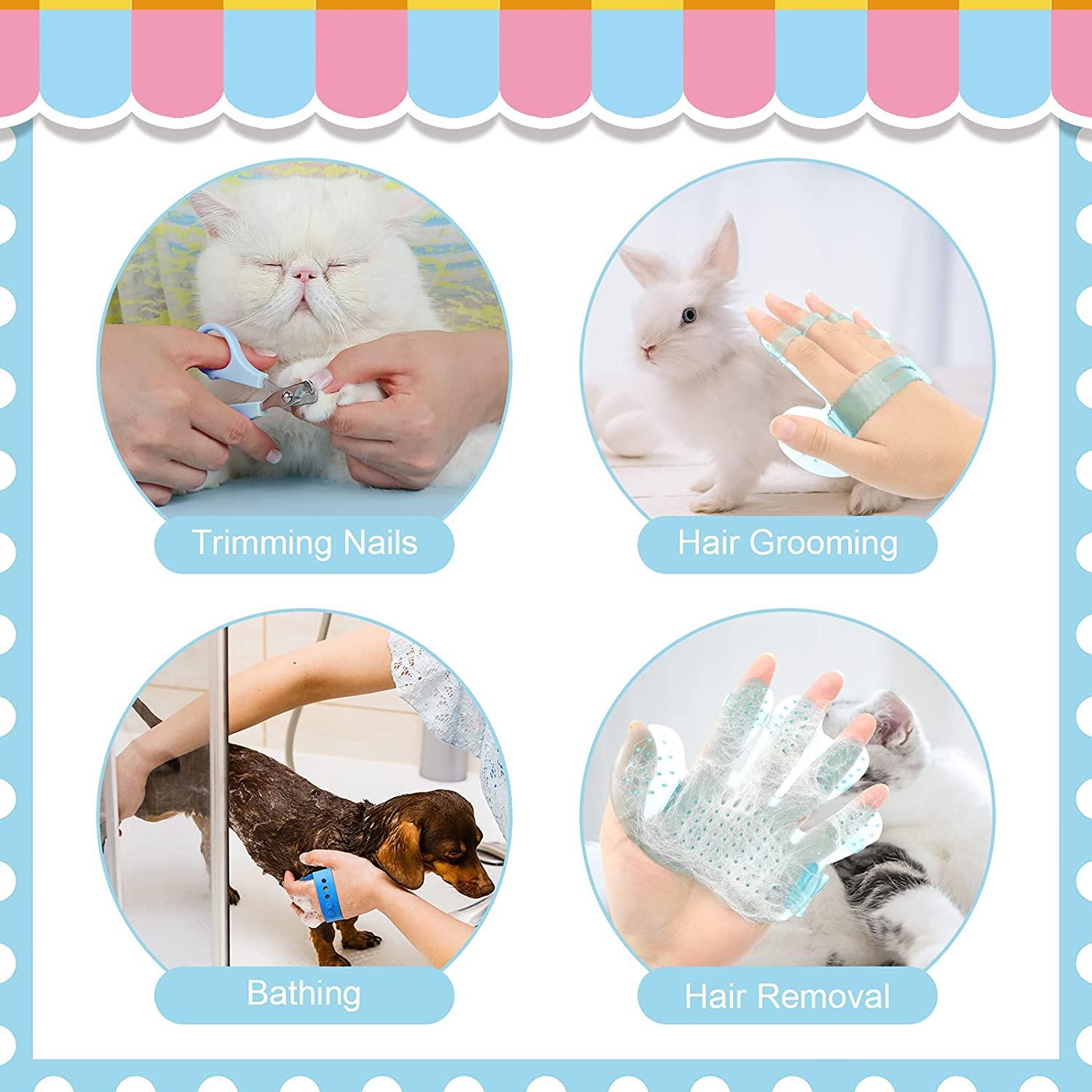 KALAMANDA Rabbit Grooming Kit Brush, Nail Clipper, Trimmers & Combs