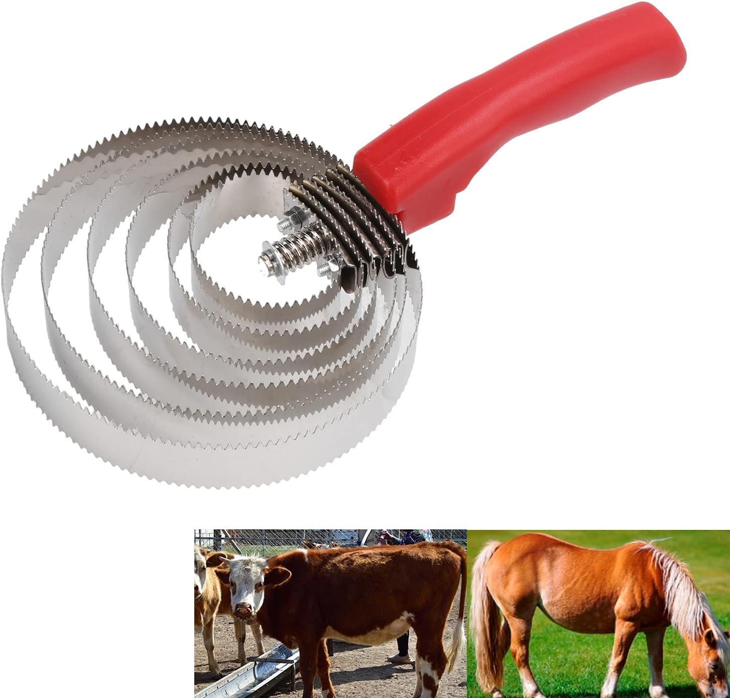 Horse Curry comb Stainless Steel Livestock Itching Brush Horse Shedding
