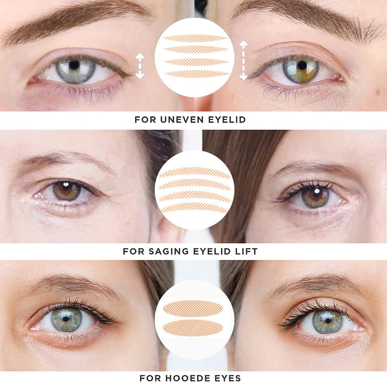 Feulover Eyelid-Tape Lids-by-Design-Eyelid-Strips Eyelid-Lifter-Strips  Lids-by-Design-for-Hooded-Droopy-Uneven-Mono-Eyelids-Invisible