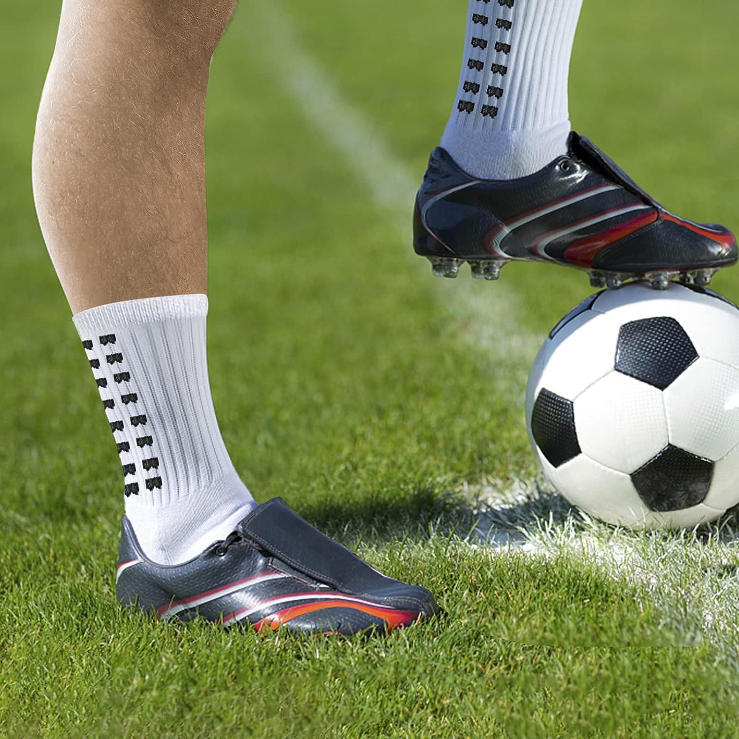 Men's Soccer Socks Anti Slip Non Slip Grip Pads for Football Basketball  Sports Grip Socks