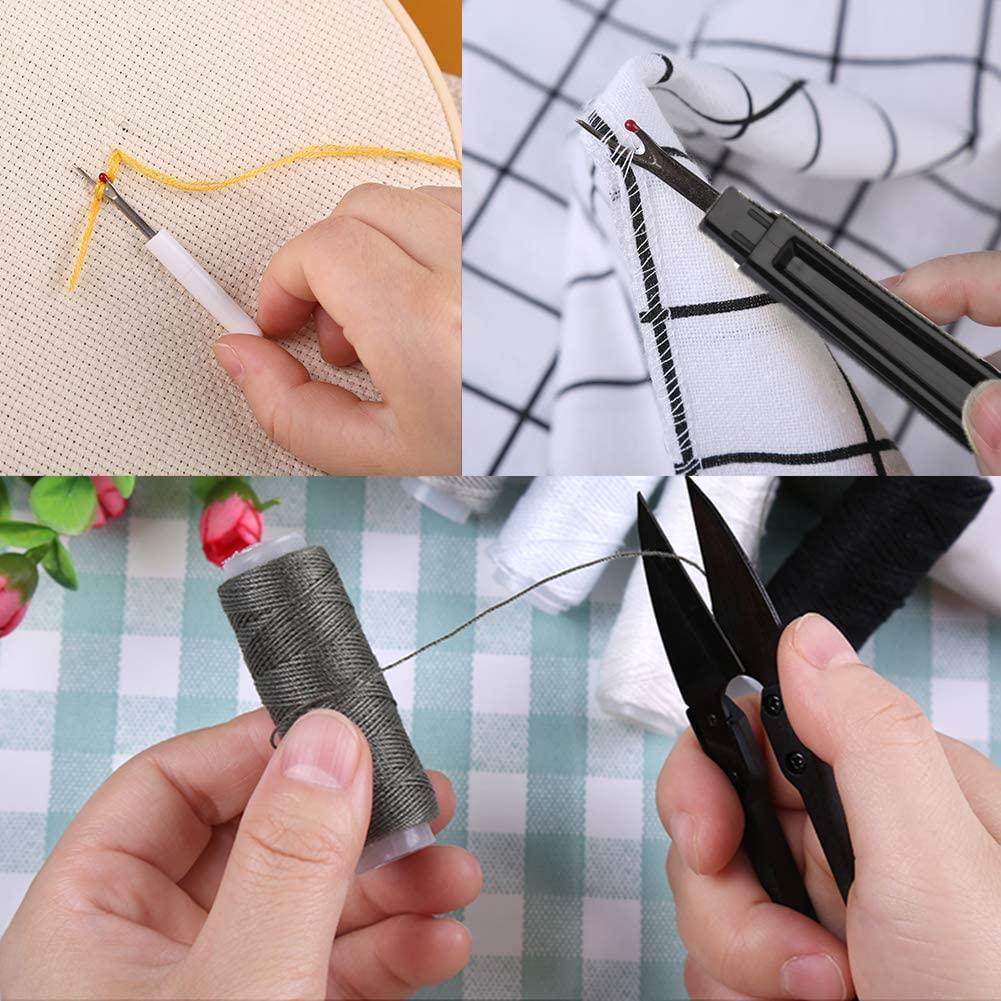 185 Pcs Leather Working Tools, Leather Working Tools and Supplies, Kit with Rotary Cutter and Mat, Hammer Stamping Tools, Awl, Tape Measure, Hand