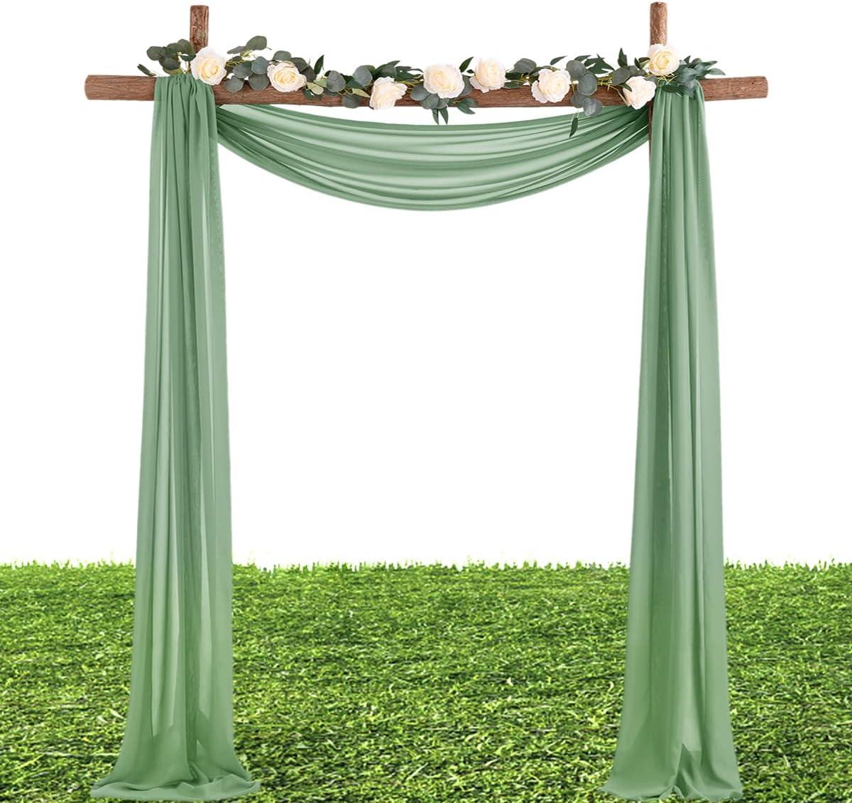 Apple Green Chiffon Fabric - Bridal Fabric by the Yard