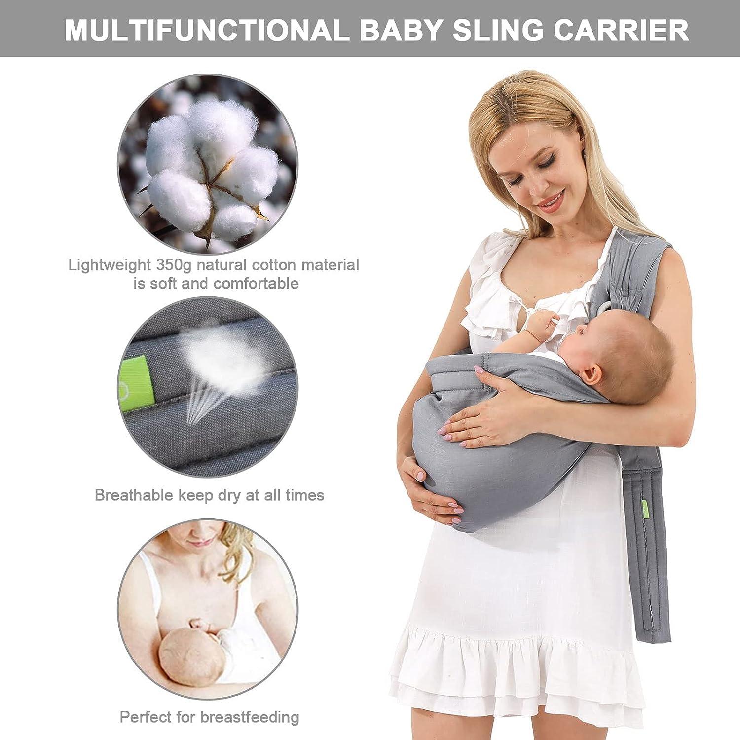 Baby Carrier Sling Wrap Ring,Soft Infant Baby Carriers for Newborn