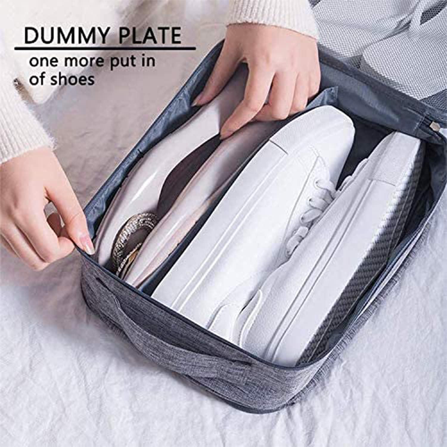 1pc Mesh Laundry Bag, White Portable Shoe Laundry Bag For