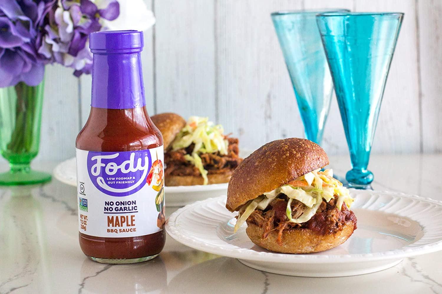Fody Foods Maple BBQ Sauce Low FODMAP Certified Gut Friendly, No