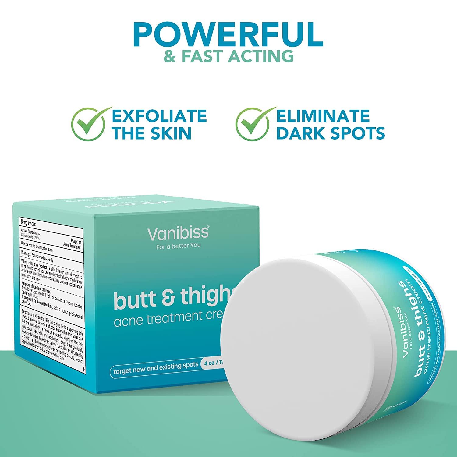 Vanibiss Butt & Thighs Acne Treatment Cream Butt Acne Clearing Cream