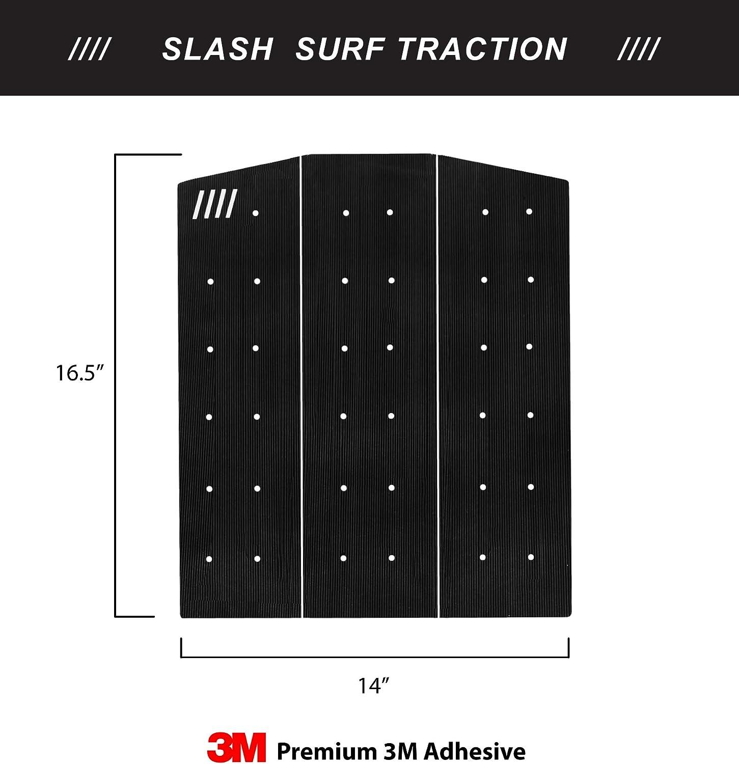 Slash Surfboard Traction Pad 3 Piece Front Grip Surfboard, Skimboard