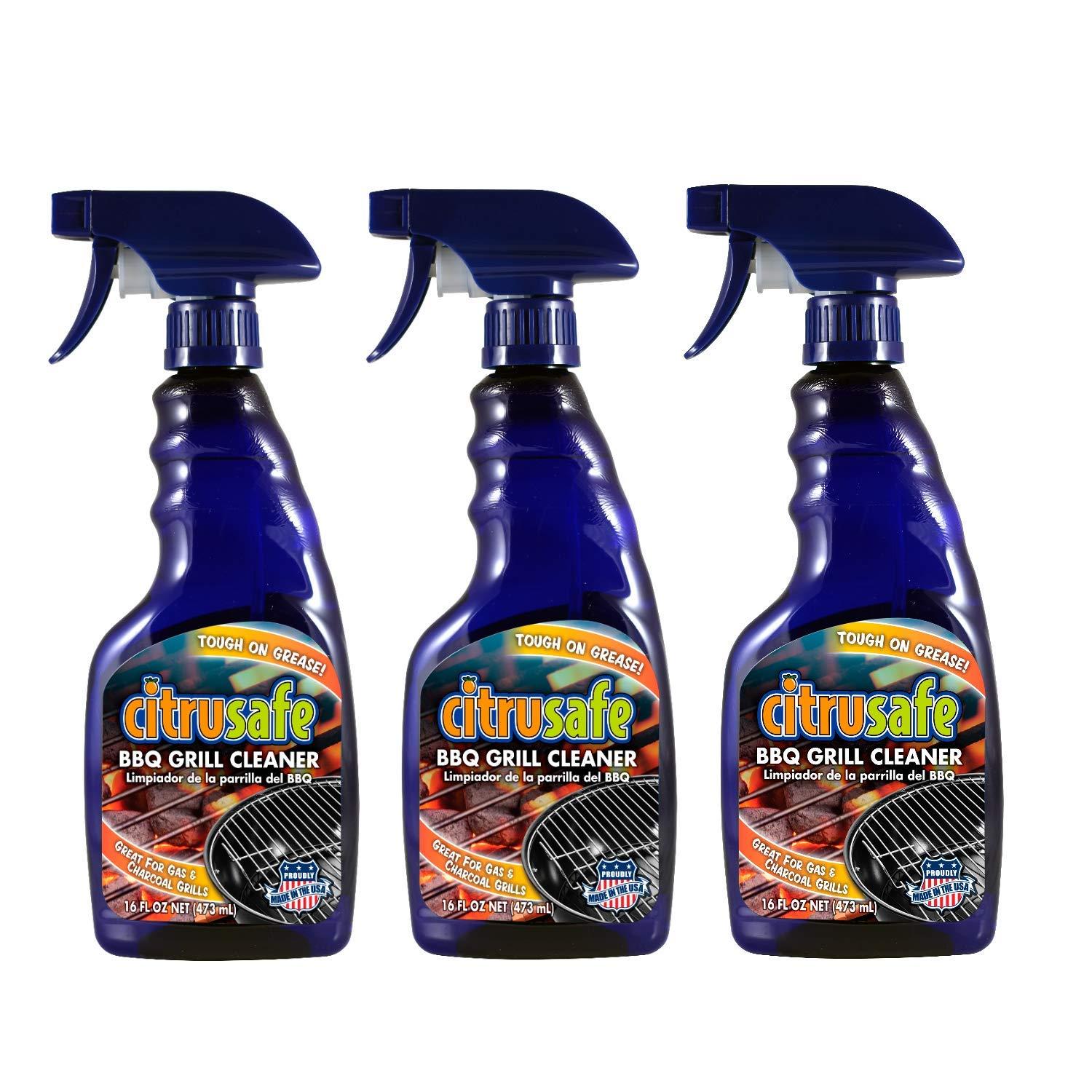CitruSafe BBQ Grill Cleaner Three Pack 16 Fl Oz Each (48 Fl Oz Total