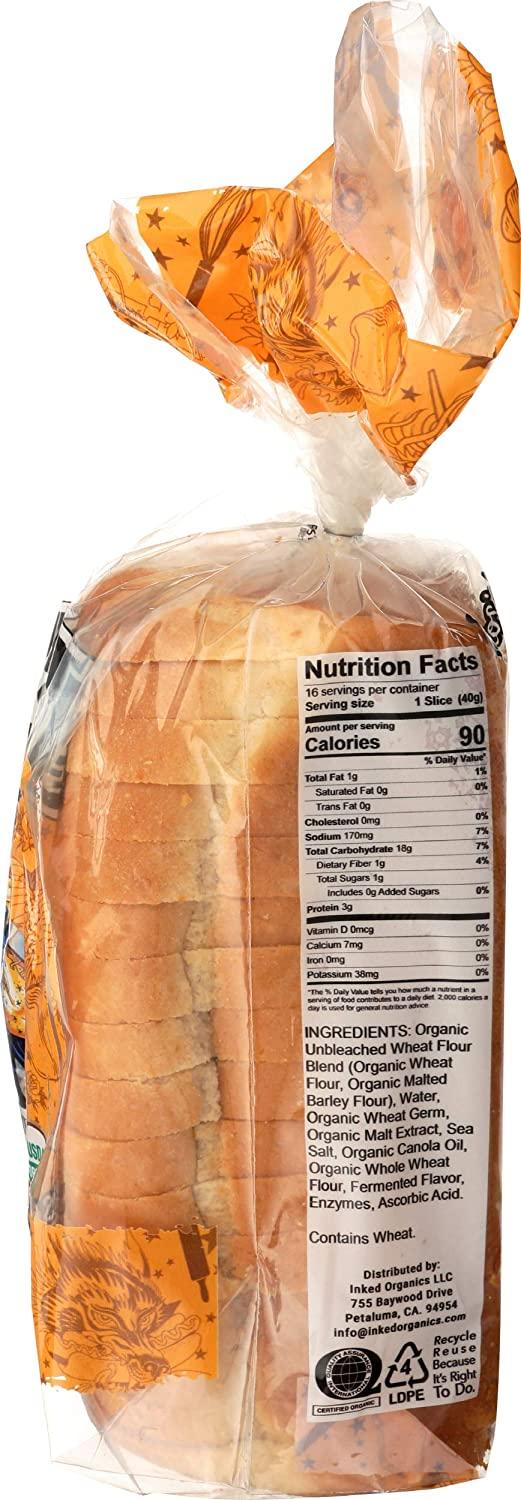 Inked Organics San Francisco Sourdough Organic Bread 22.5 oz
