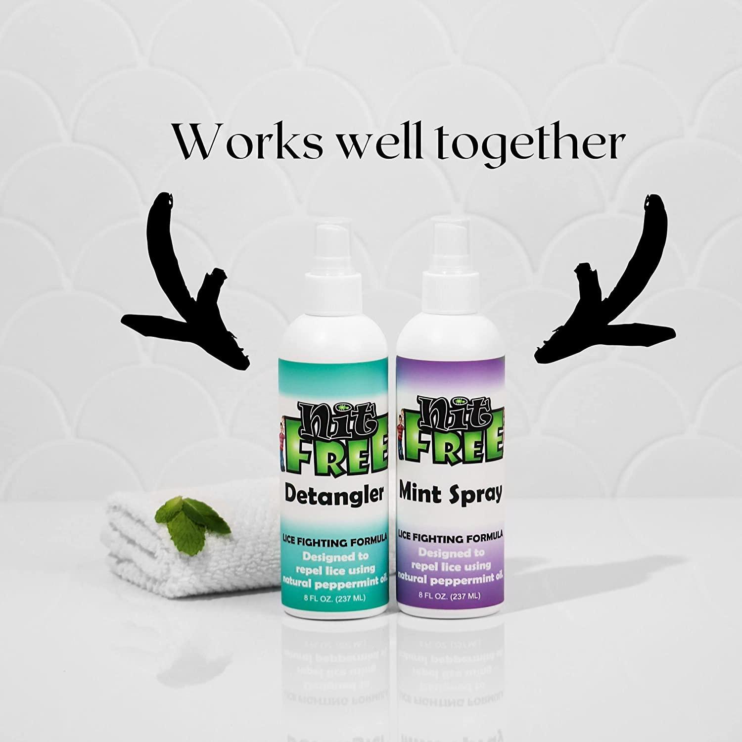 Nit Free 8 Ounce Mint Peppermint Head Lice Repellent Spray