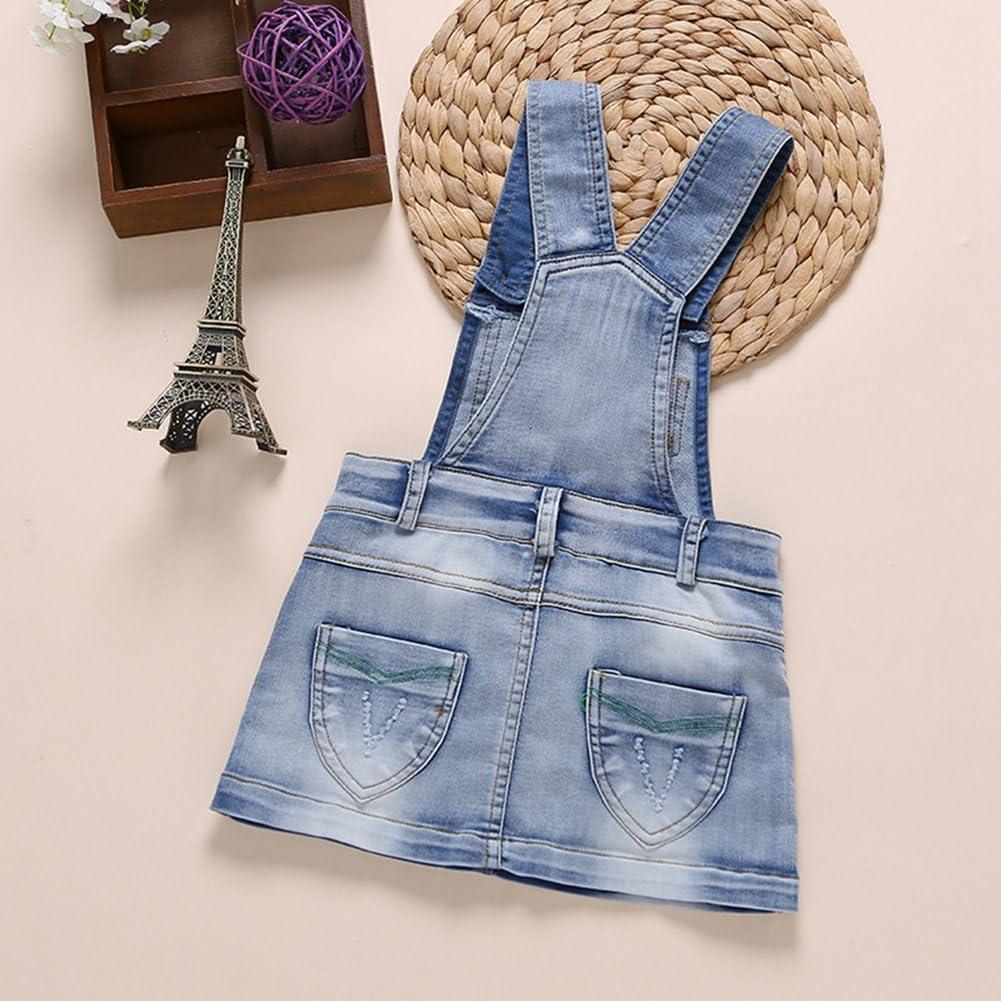 thumbnail image 2 of Kids Fashion Overalls KIDSCOOL SPACE Denim Overalls For Boys & Girls - Ripped Jeans Jumper With Elastic Waist Children's Overall Pants 2 of 9