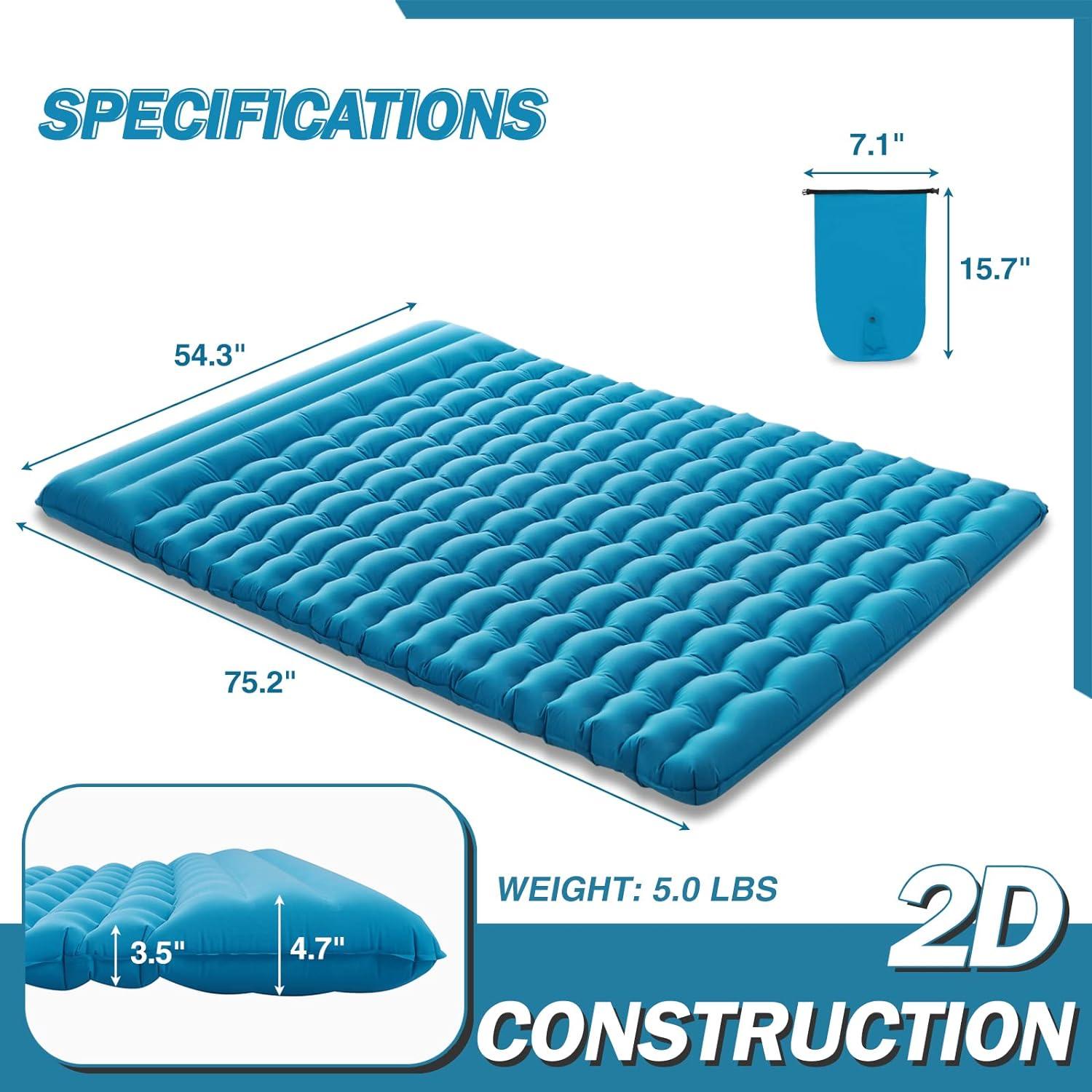 AIRELAX Double Sleeping Pad with 4.7