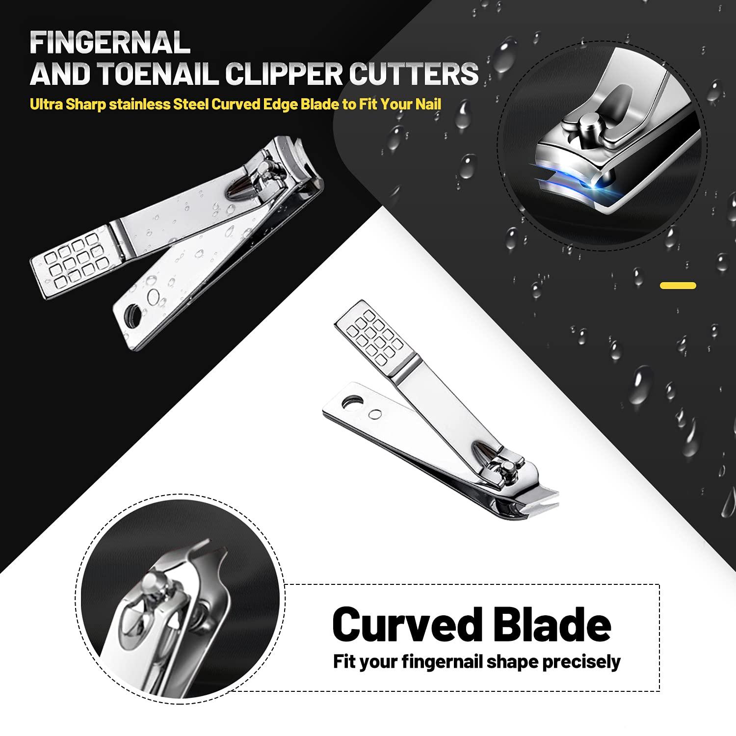 Thick Nail Clipper, Heavy Duty Toenail Fingernail Clippers, Best Wide Toe  Nails Cutter for Men & Women, Large Edge Long Handle Stainless Steel  Toenails Cutter, Professional Nail Clippers Wide Mouth Curved Cutters