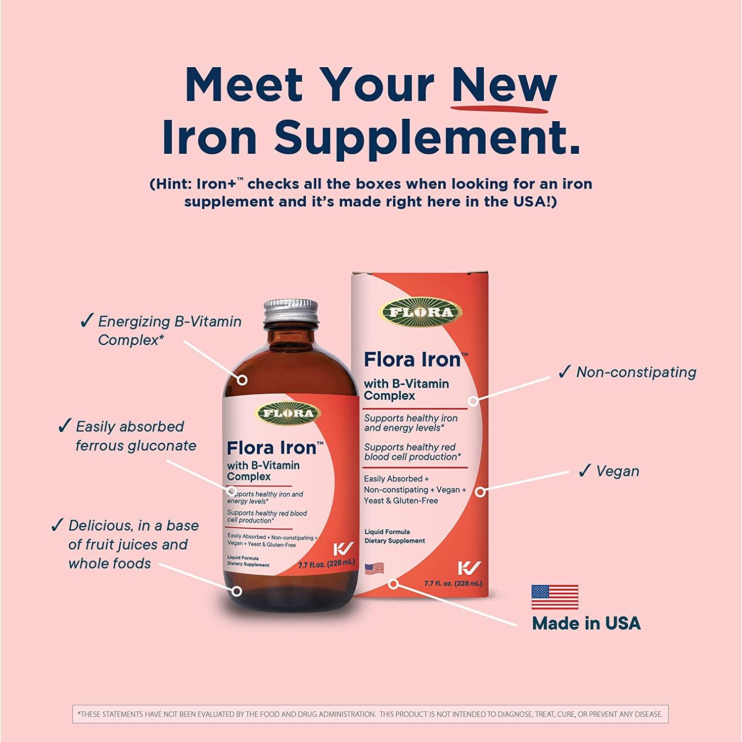 Flora Iron with BVitamin Complex 15 fl oz (445 ml)