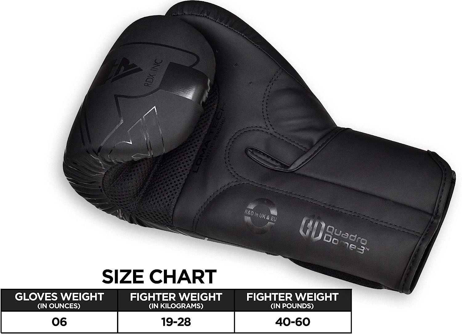 Gants De Boxe RDX Enfants – Muay Thai, MMA, Sparring – 6oz – Entraînement