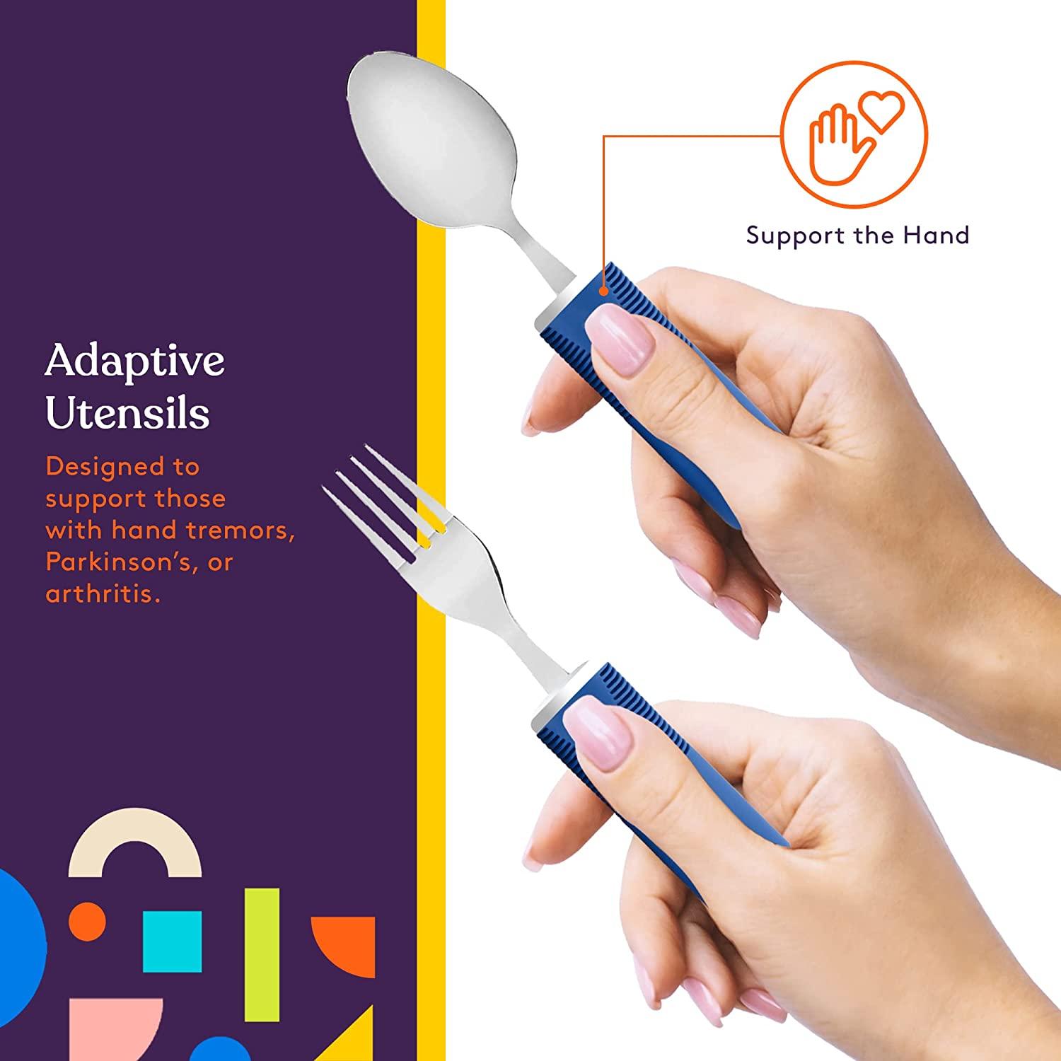 Special Supplies Adaptive Utensils (5Piece Kitchen Set) Wide, Non