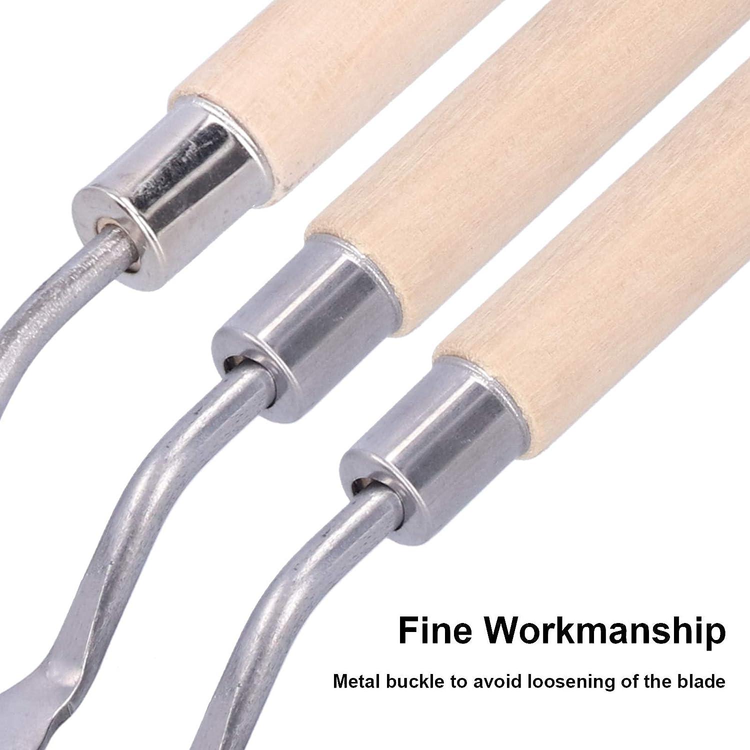 3Pcs Wooden Handle Palette Knife Set for Oil Painting and Art Scraping