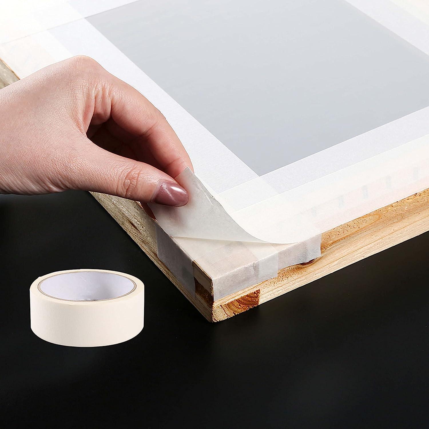 Caydo 24 Pieces Screen Printing Kit Include 3 Sizes Wood Silk