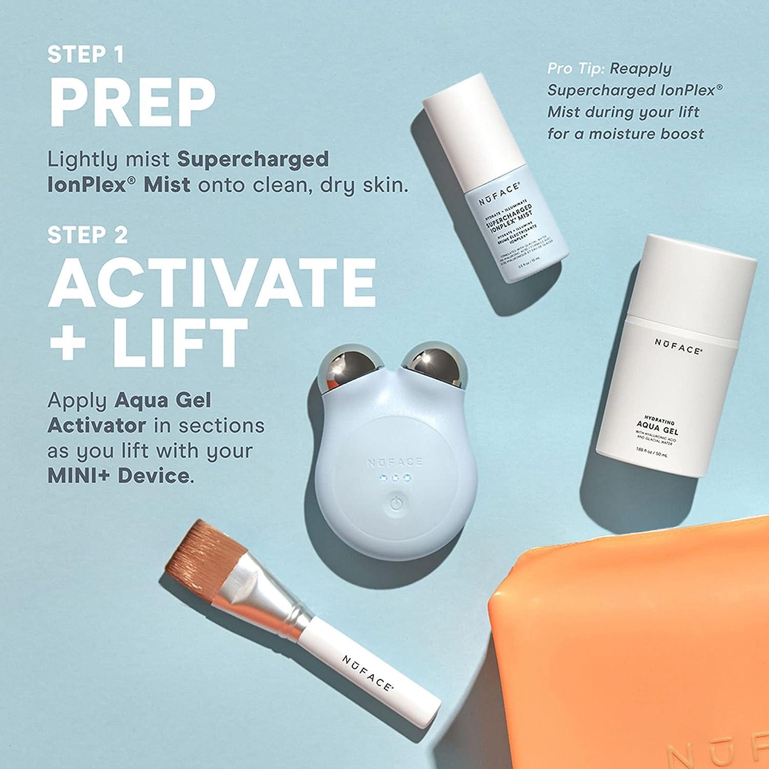 NuFACE MINI+ Blue Petite Microcurrent Facial Toning Device NuFACE MINI+ Blue Petite Microcurrent Facial Toning Device