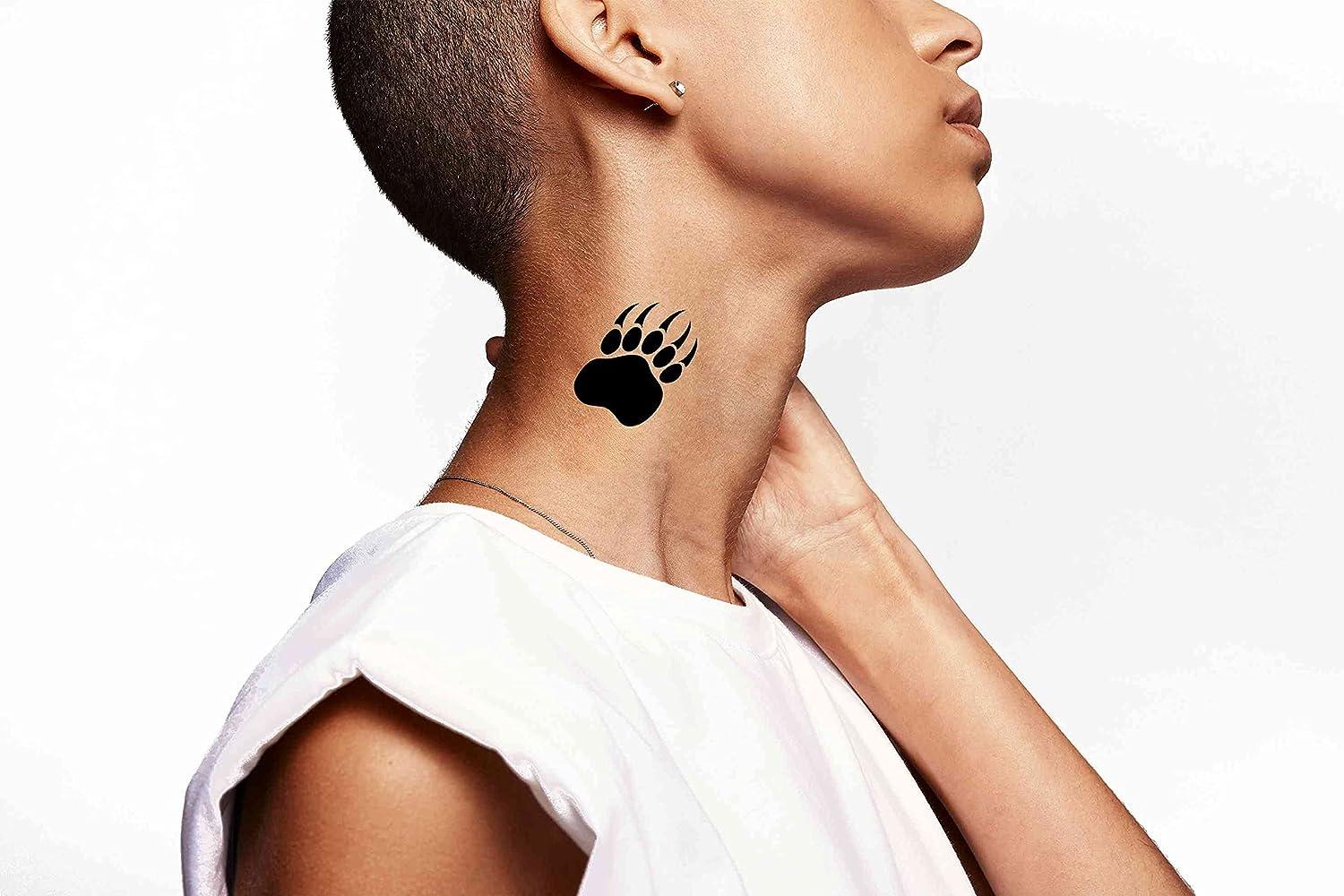 Bear Footprint Tattoo