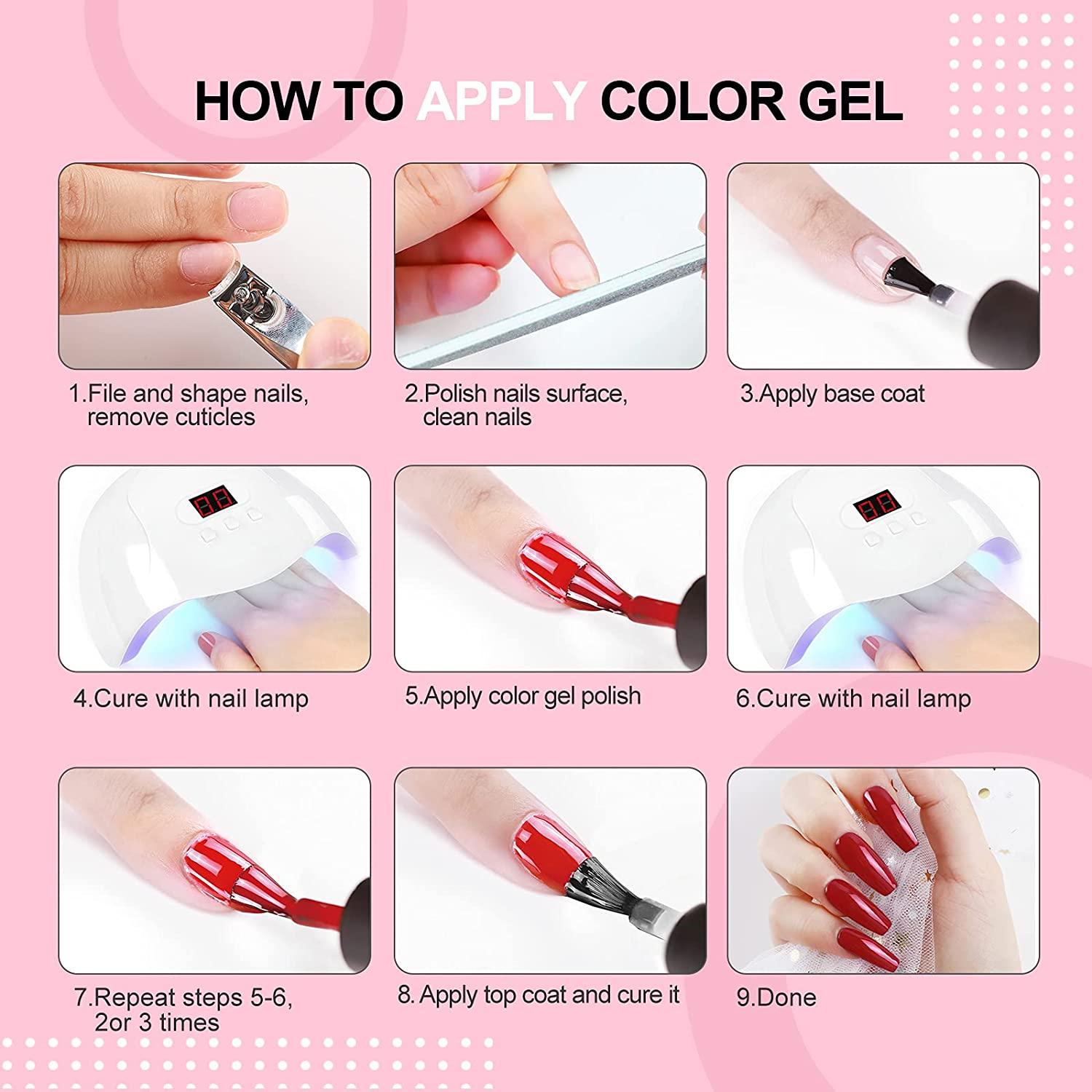 Modelones Gel Nail Polish Set - 16 Color Gel Nail India | Ubuy