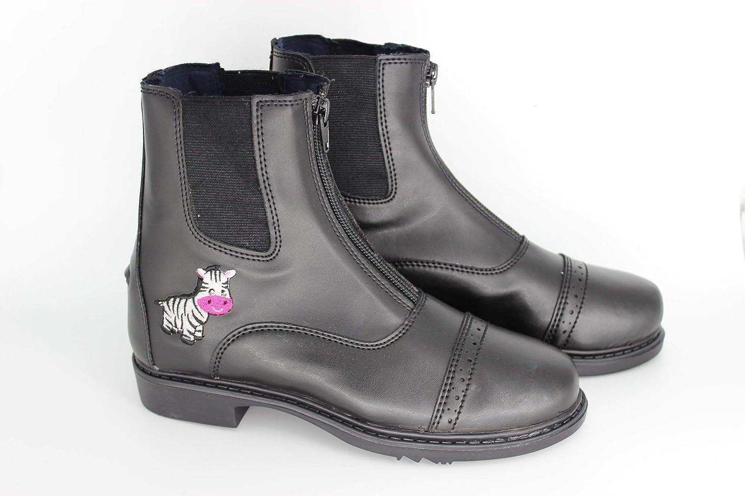 Bottes Paddock noires à fermeture éclair sur le Senegal