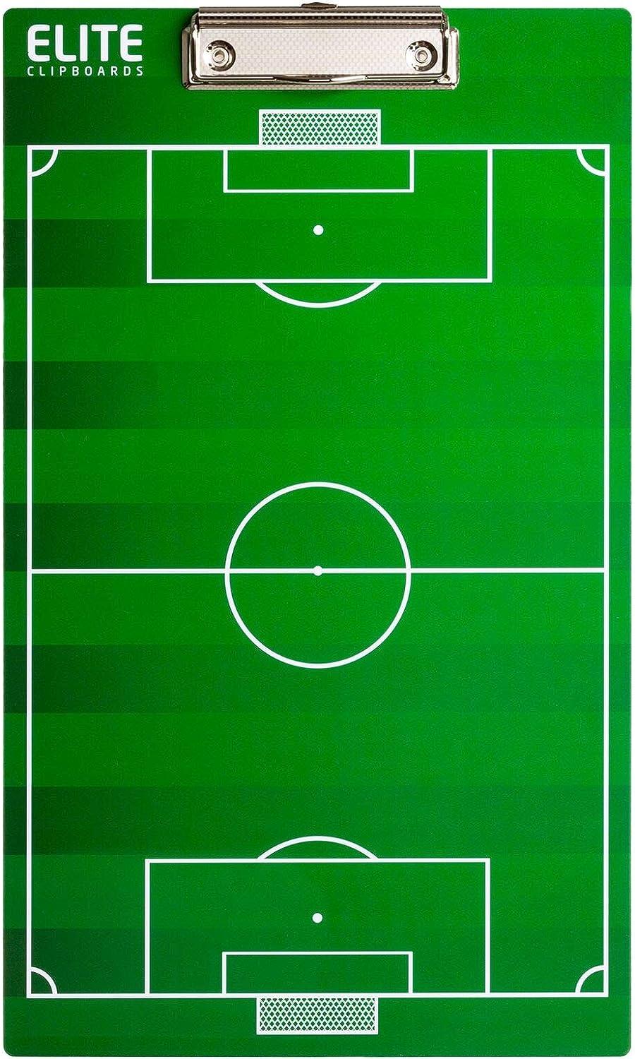 Elite Clipboards Dry Erase Soccer Coaches Clipboard DoubleSided Soccer Marker Board