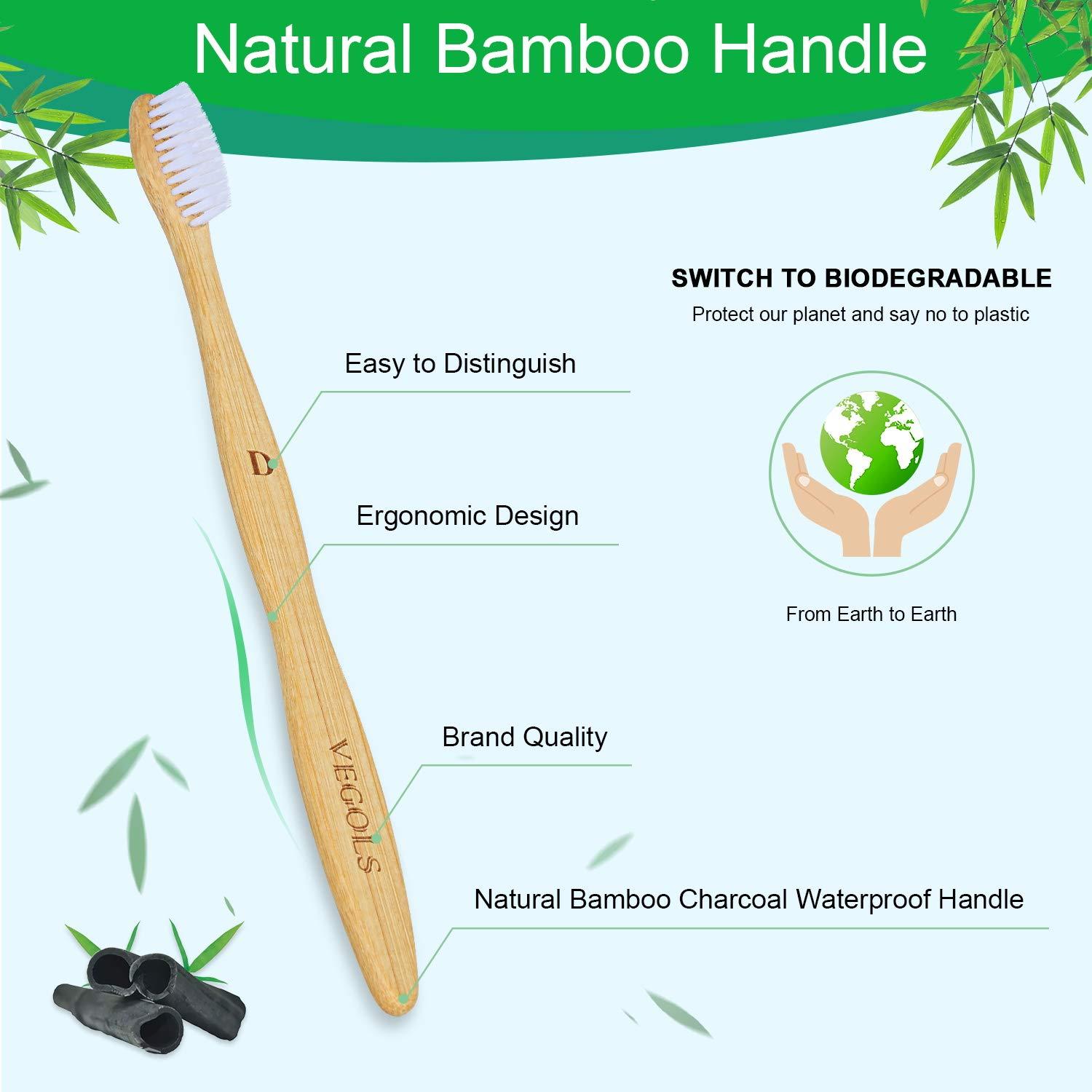 VEGOLS Bamboo Toothbrush - Thumbnail 4