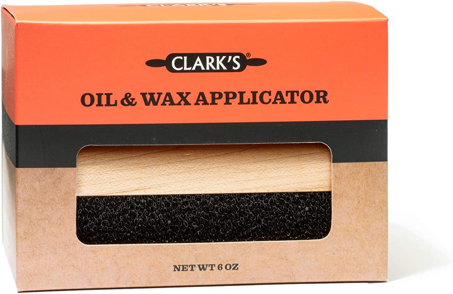 CLARK'S Cutting Board Oil & Wax Applicator Large Wood Applicator for