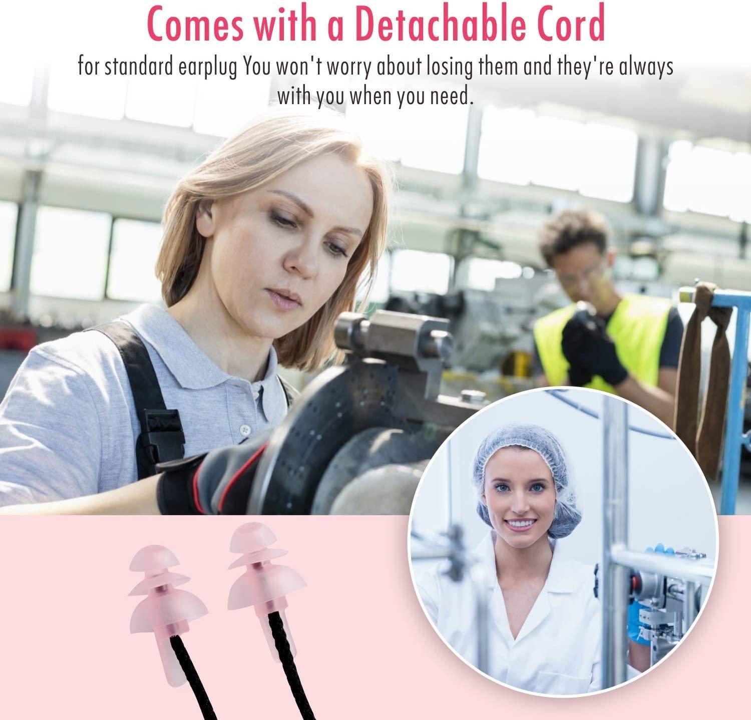 Sleeping Ear Plugs, Hearprotek 2 Pairs Ear Plugs (32db & 30db) Ultra