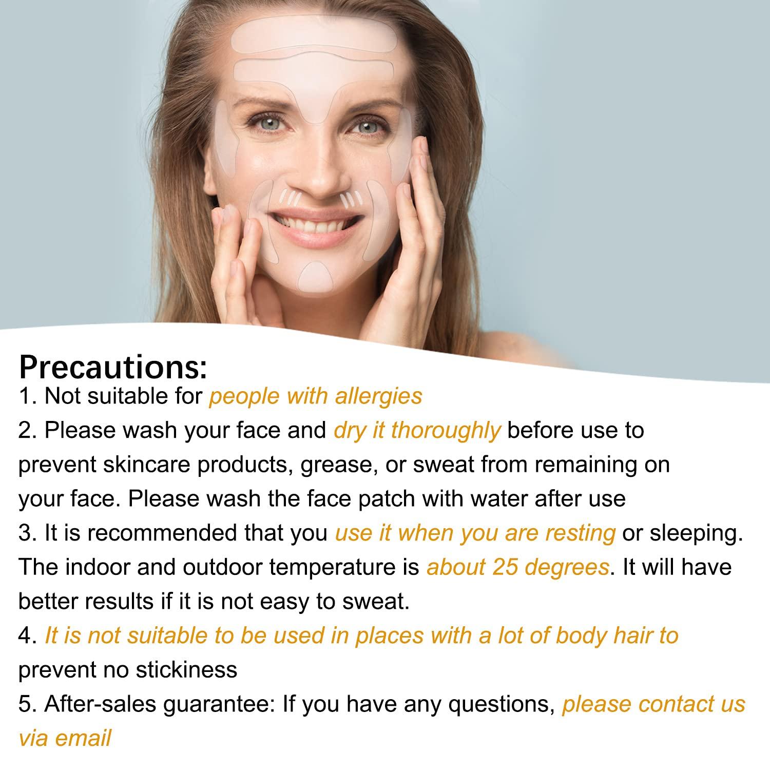 Reusable AntiWrinkle Pads 33 Pieces for Face & Chest Silicone