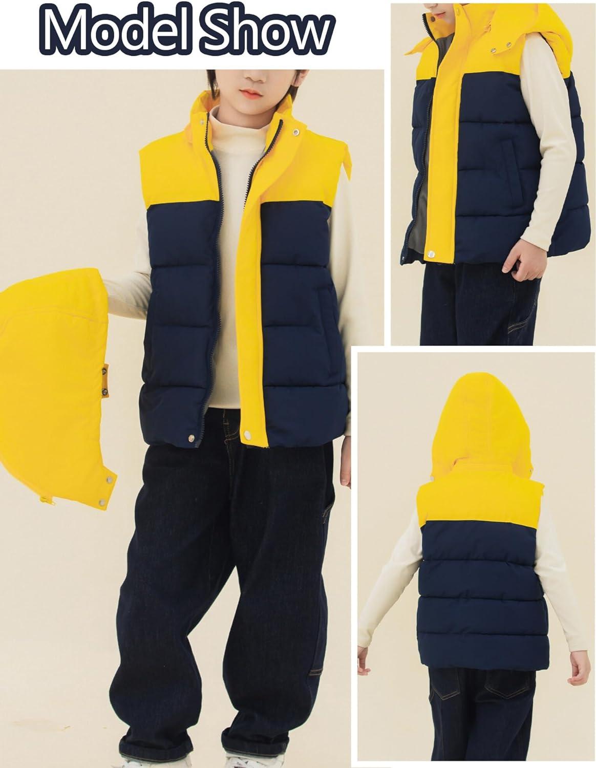 thumbnail image 2 of Kids Down Coat Vest For Little Boy Girls Lightweight 2 of 13