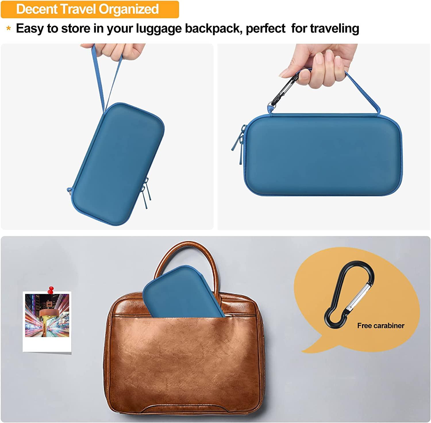 Elonbo Carrying Case for Asthma Inhaler Spacer Travel Organizer Bag