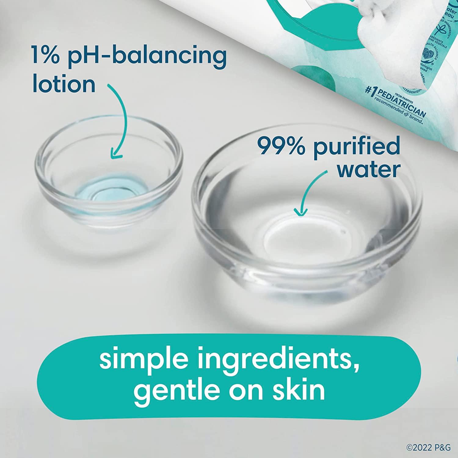 Pampers Aqua Pure Sensitive Water Baby Wipes 560 Count