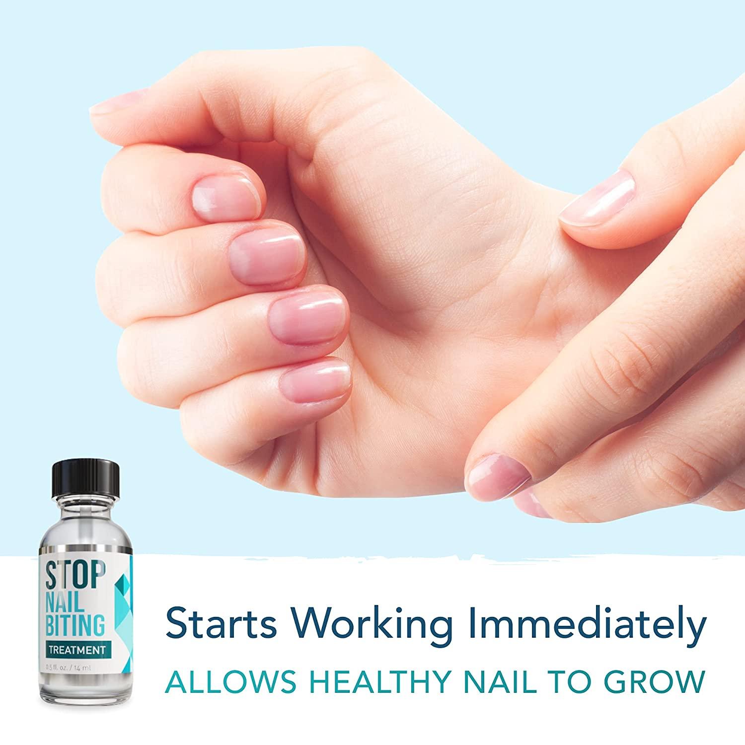 STOP NAIL BITING Treatment - Nail Polish To Help Stop Biting Nails, Bitter  Taste, Easy To Apply, Safe For Children ( Fluid Ounces)