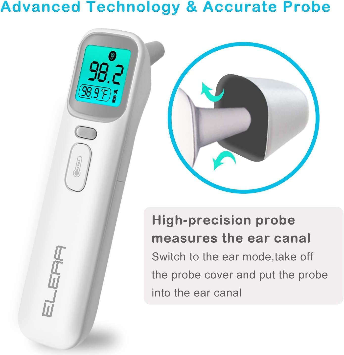 ELERA Ear and Forehead Thermometer, Infrared Thermometer for Baby