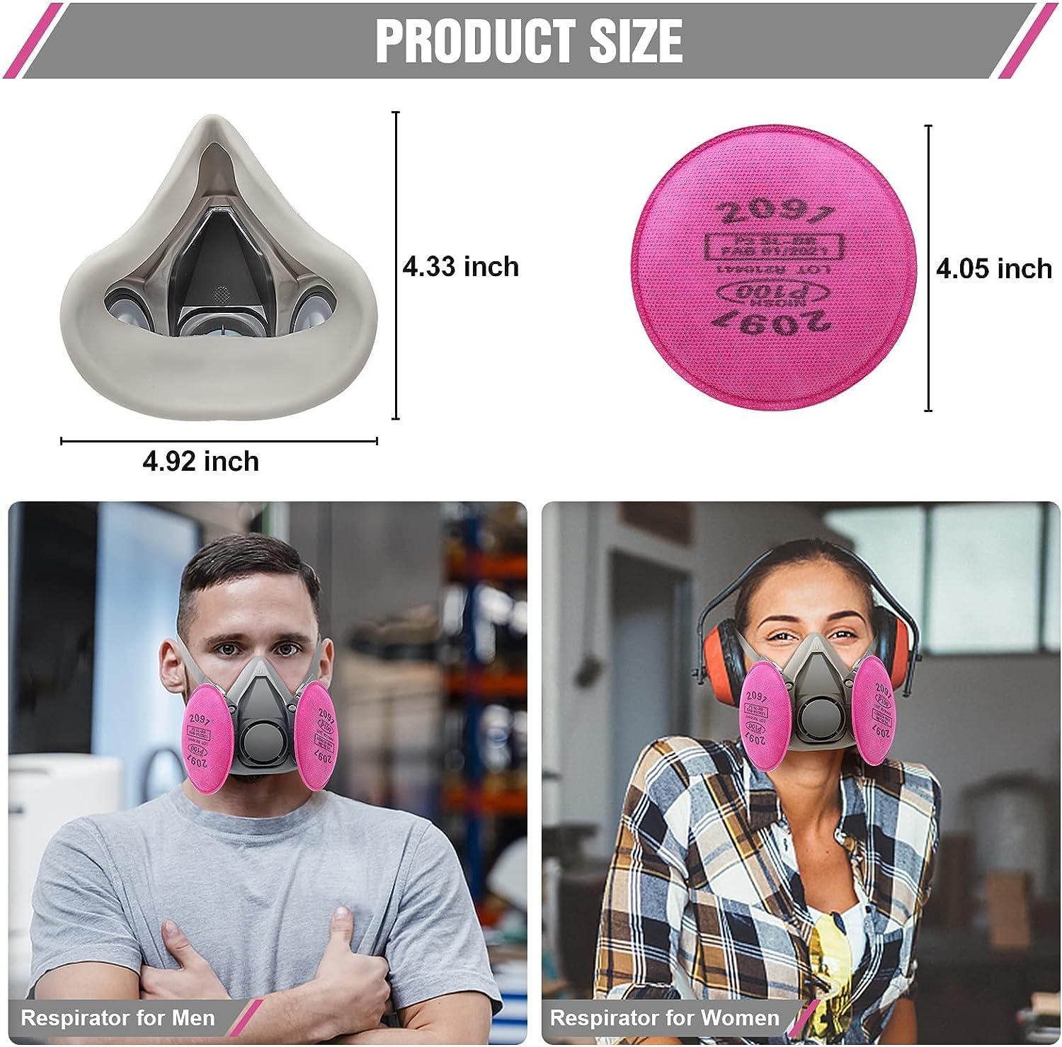 Reusable Respirator MYGCCA Dust Respirator with Filter 2091 for