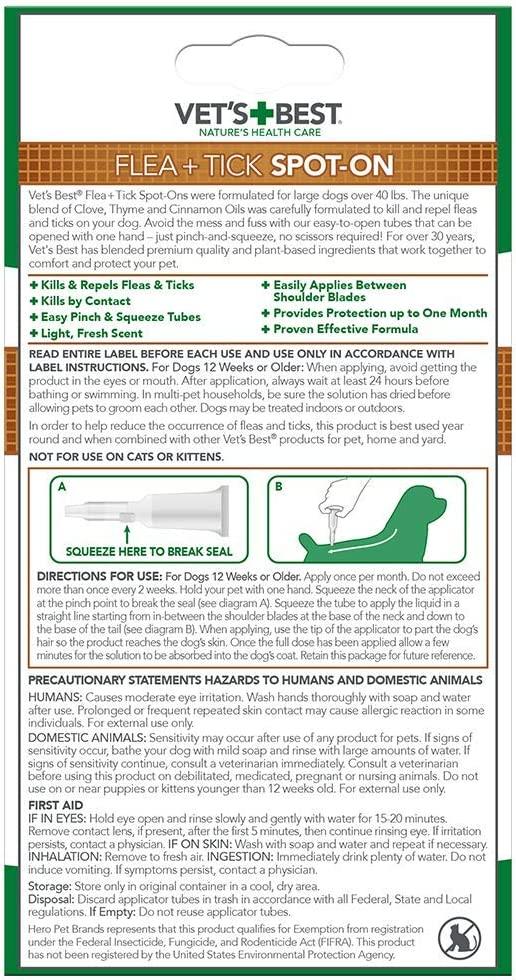 Vet's Best Natural Flea And Tick Home Dogs Spray Mosquito, 41 OFF