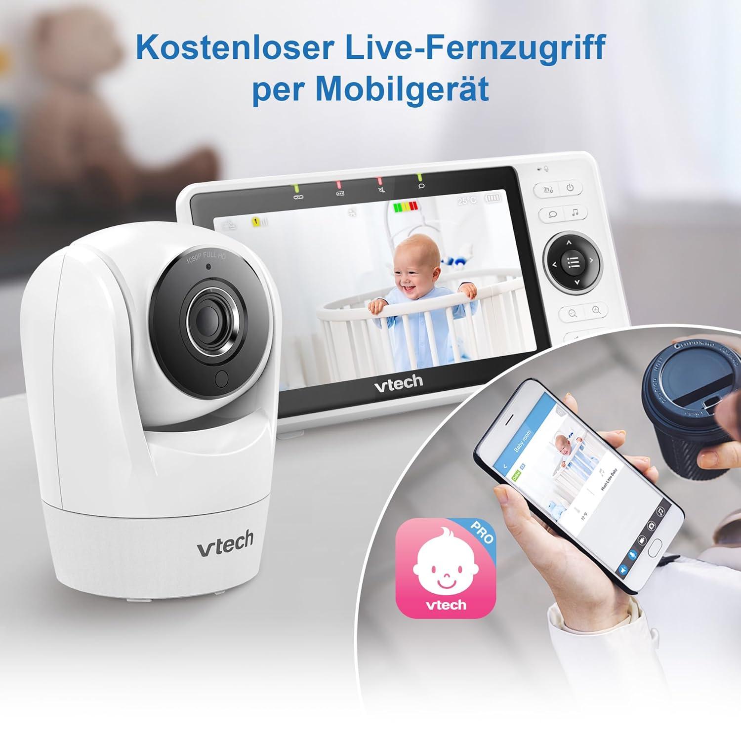 VTech VM901-1W WLAN Baby Monitor HD Display 1080p Camera 120