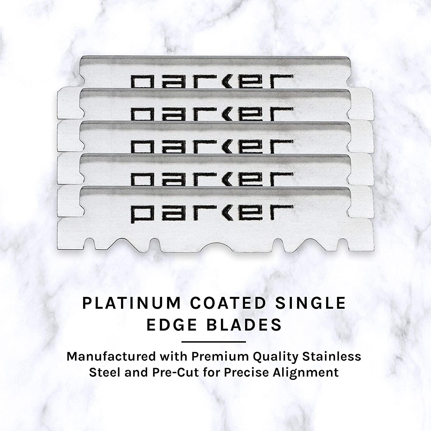 Parker Premium Platinum 1/2 Blades Professional Barber and Shavette Razors