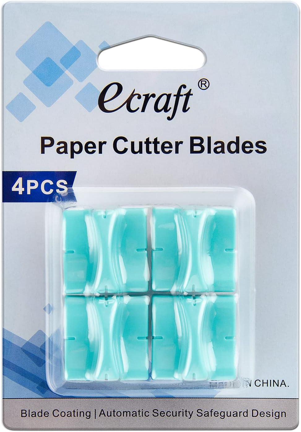 Ecraft Paper Trimmer Scoring Board (12 x12 inch) & Paper Trimmer  Replacement Blades (4 Pack)