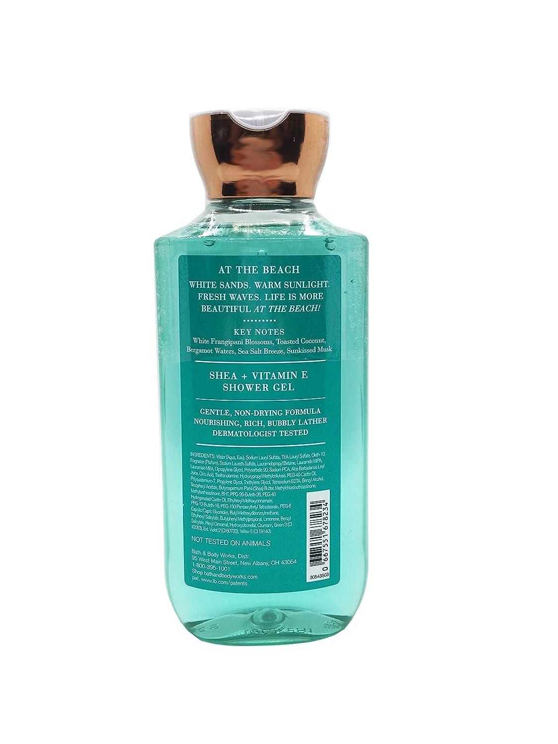 Bath & Body Works Shower Gel Wash 8 Ounce At The Beach At the Beach 8